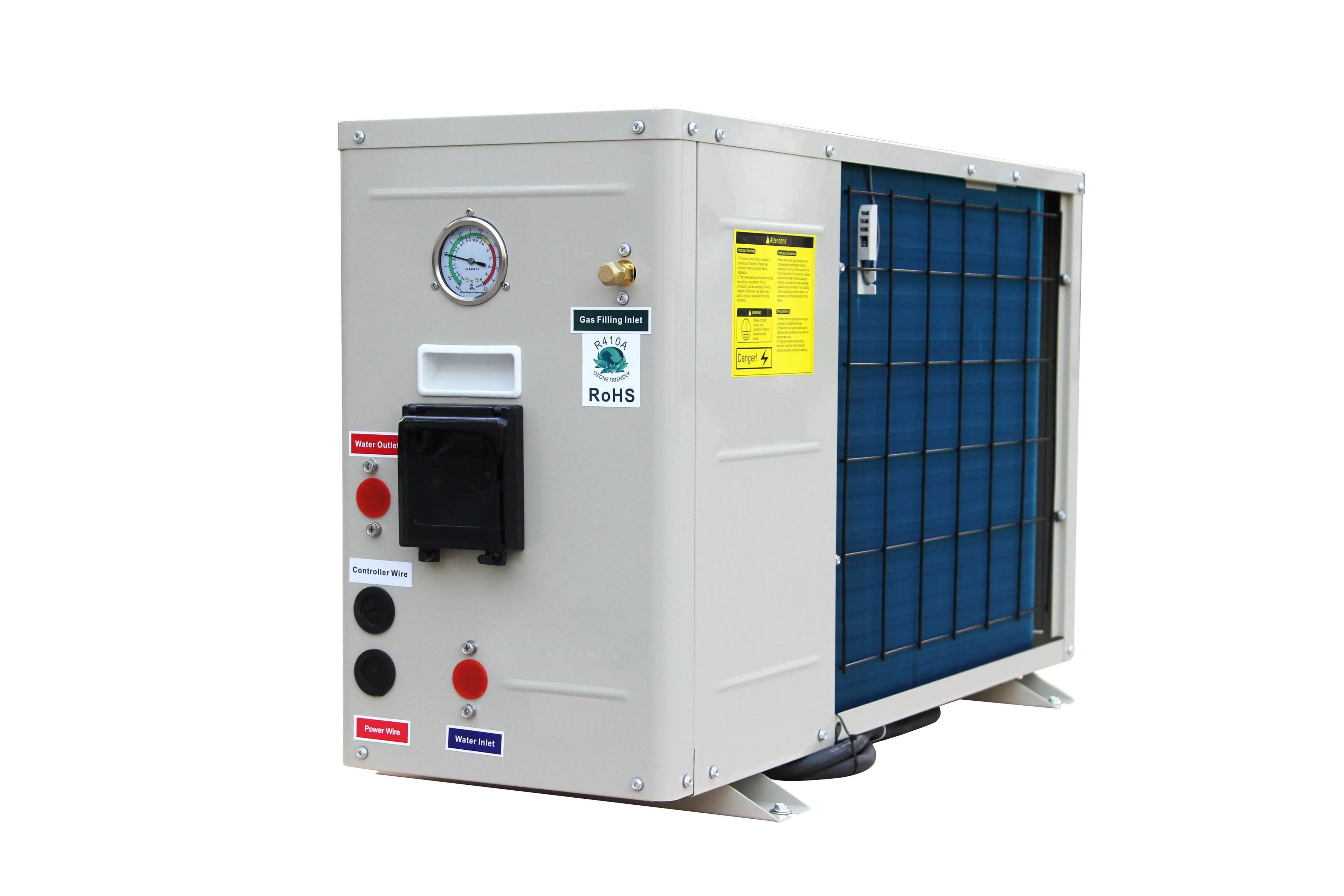 4kW/6kW/8kW/10kW/12kW/18kW Low Noise R410a Eco-friendly Efficient Domestic Heat Pump Water Heater